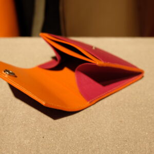 Mini flap wallet handgenäht