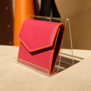 Mini flap wallet handgenäht