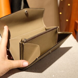 Long flap wallet handgenäht